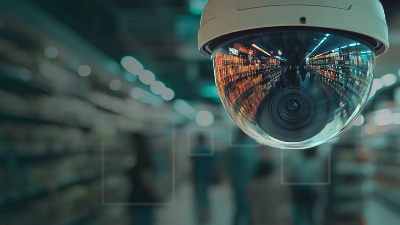 The PLEXOR marketing hero: existing retail security cameras turned into a real-time visual AI layer for theft, performance and safety
