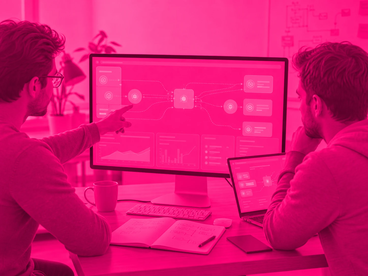 Chedda Finance — engineers reviewing a cross-chain protocol flow