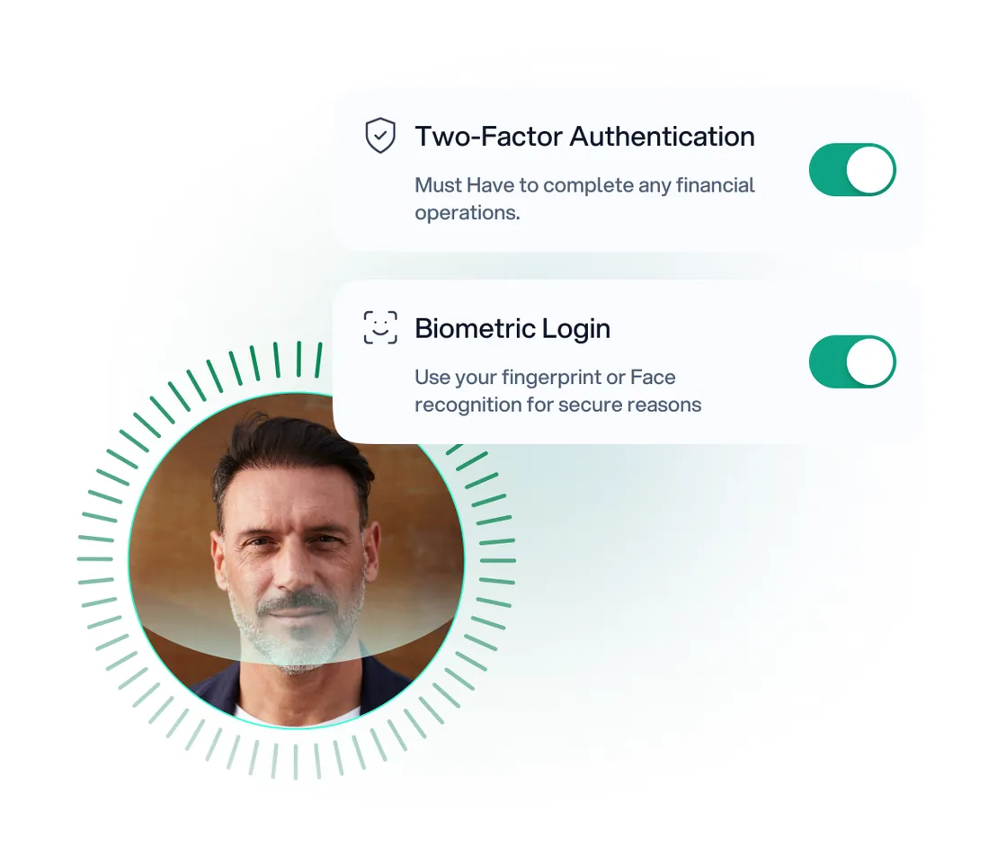 Peanuds verified onboarding and account security screen