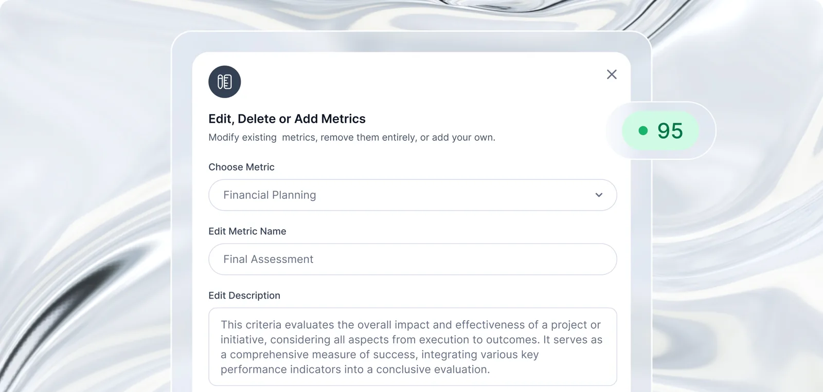 Pitch AI scorecard breaking a deck down by investment dimension with detailed feedback